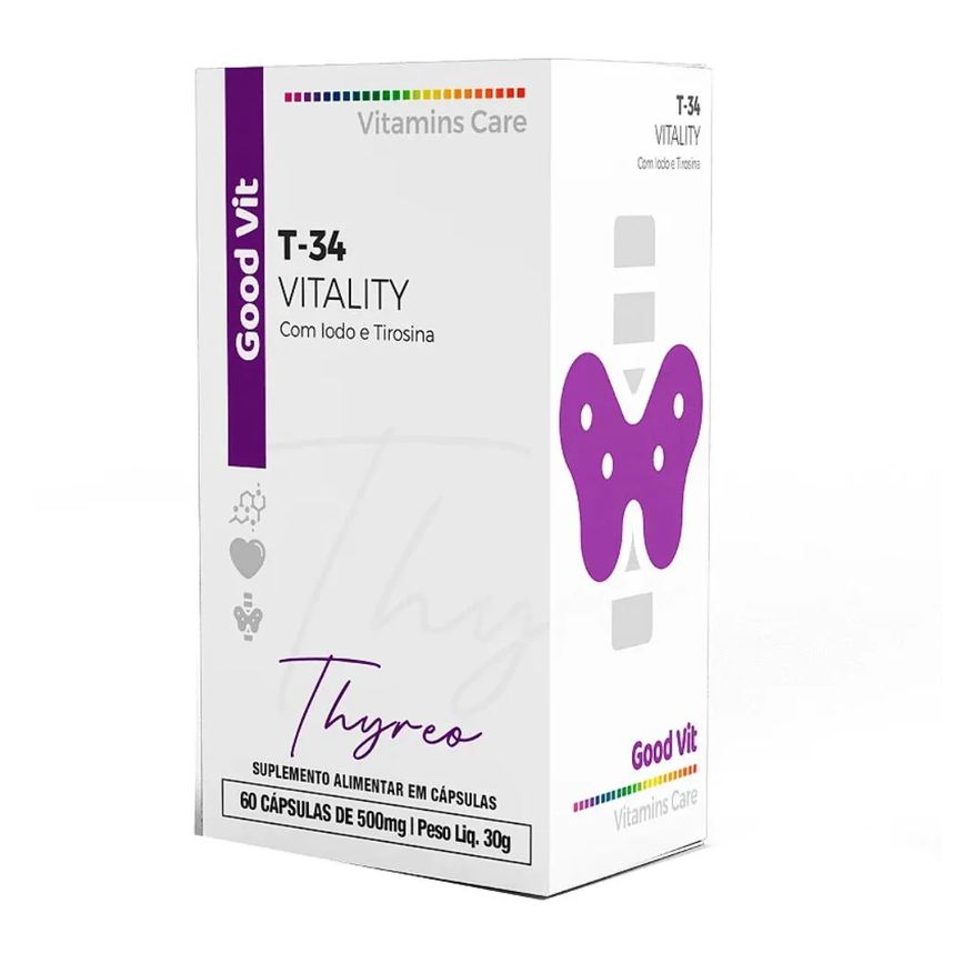 Good Vit T-34 Vitality Thyreo C/60 cápsulas
