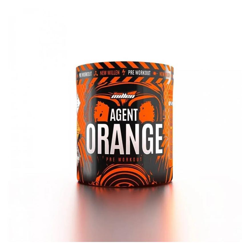 New Millen Agent Orange Pre Workout (250g) - Sabor: Limão com Hortelã