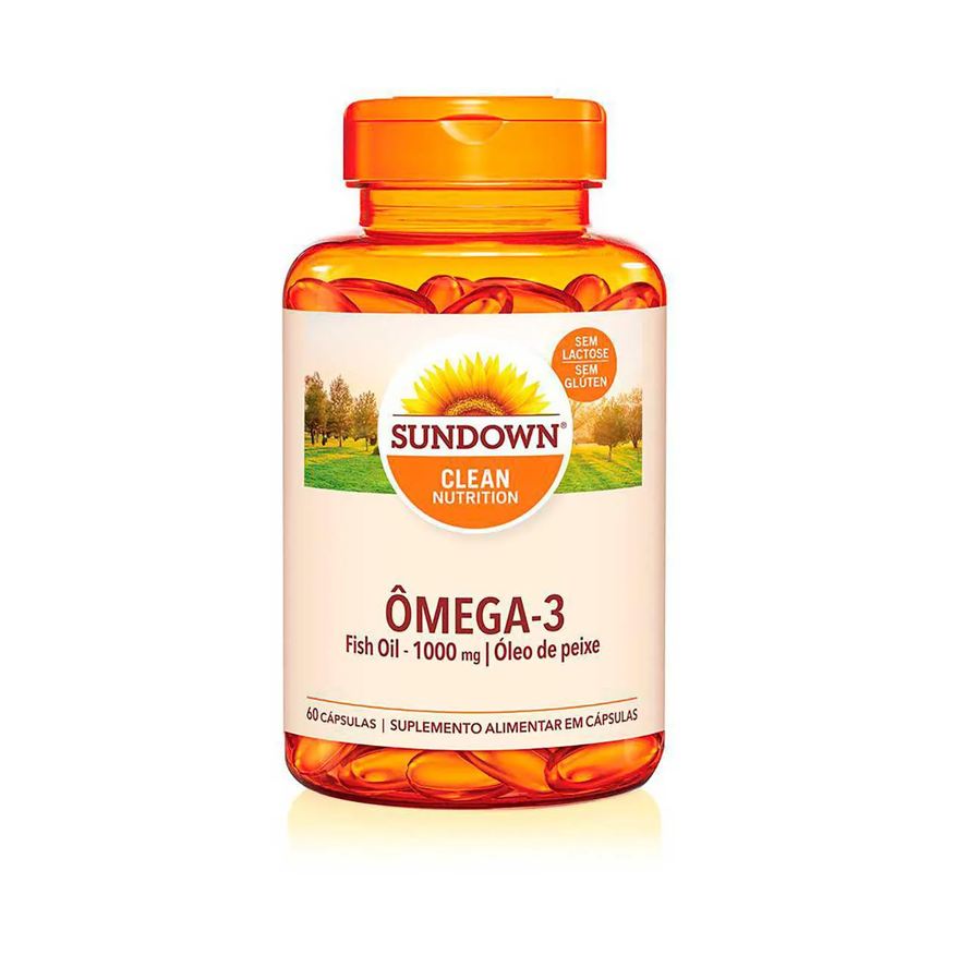 Sundown Ômega 3 Fish Oil 1000mg 60 cápsulas
