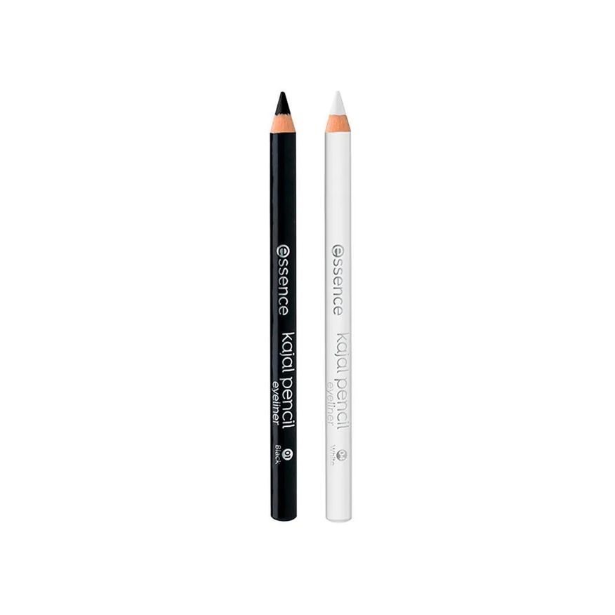 Essence Kit Lápis de Olho Cremoso Matte Kajal 01 Black 1g + Lápis de Olho Cremoso Matte Kajal 04 White 1g