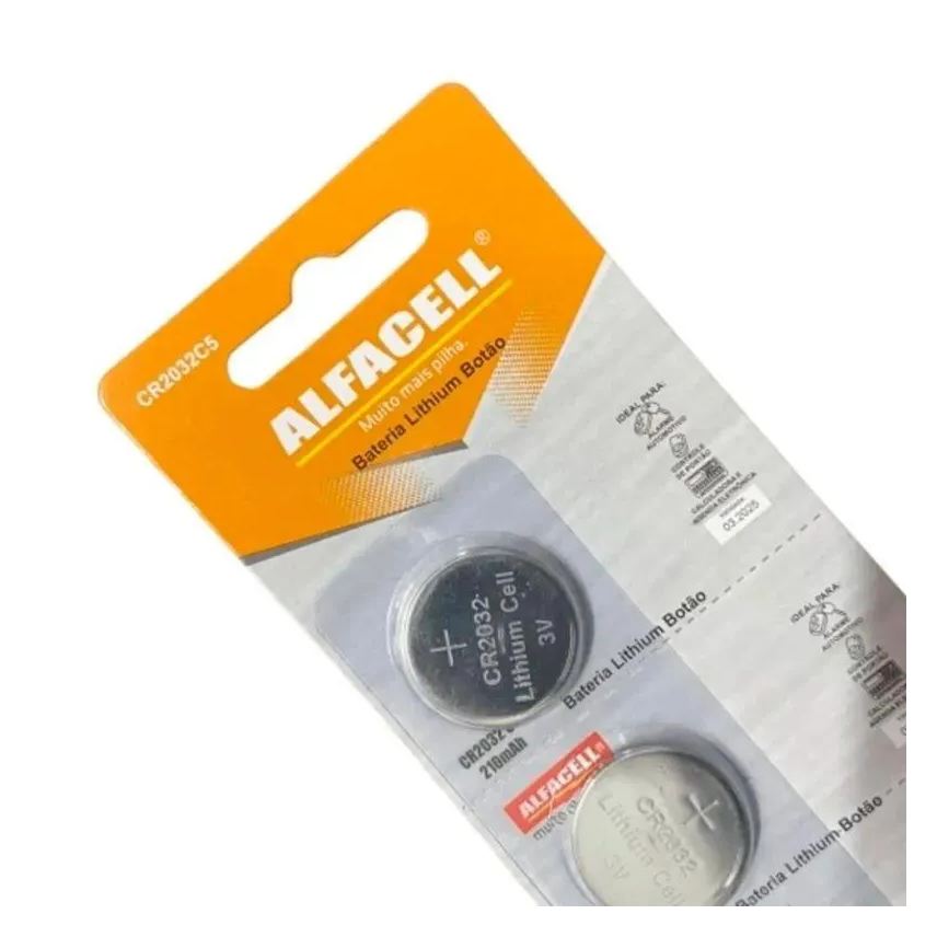 5- Kit Bateria Cr2032 para Chave Canivete Alarme de Carro