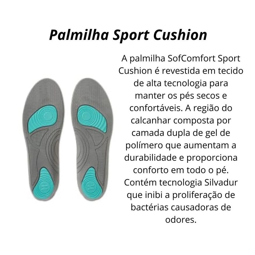 Sofcomfort Palmilha Sport Feminino 34 a 41 Chantal