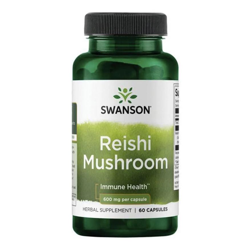 Swanson Cogumelo Reishi 600mg 60 cápsulas