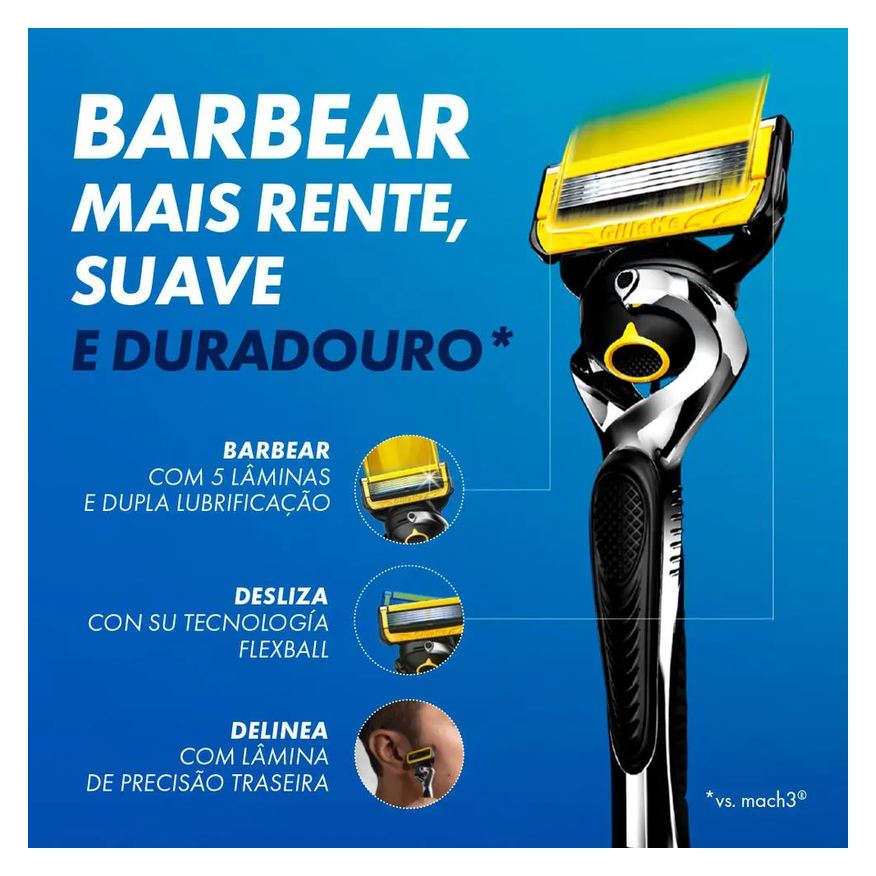 Gillette Aparelho de Barbear Fusion Proshield com 1 unidade