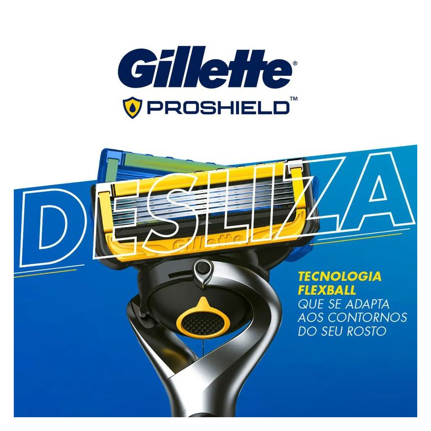 Gillette Carga para Aparelho de Barbear Fusion Proshield 2 unidades
