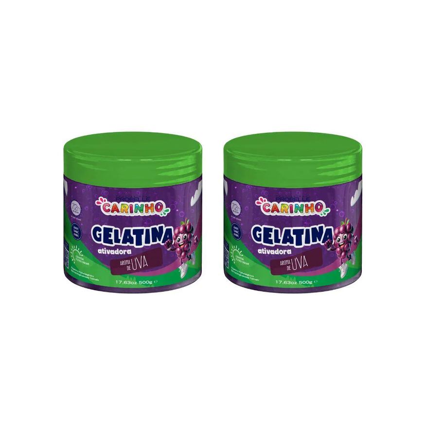 Probelle Gelatina Capilar Super Bonita 500g Carinho Uva - 2un