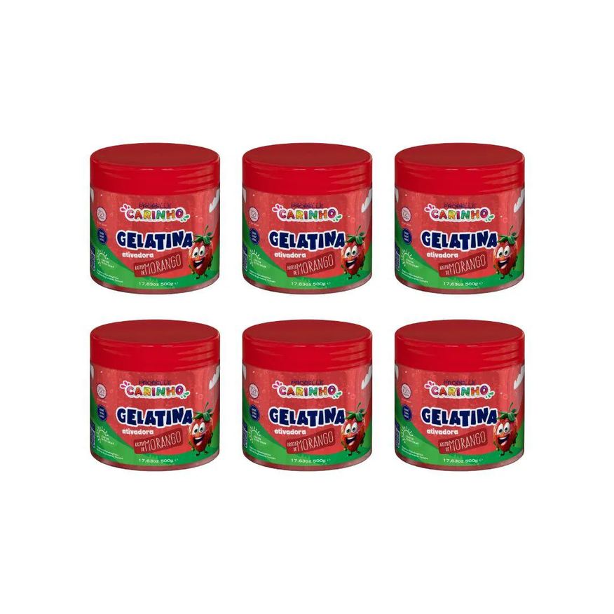 Probelle Gelatina Capilar Super Bonita 500g Carinho Mora 6un