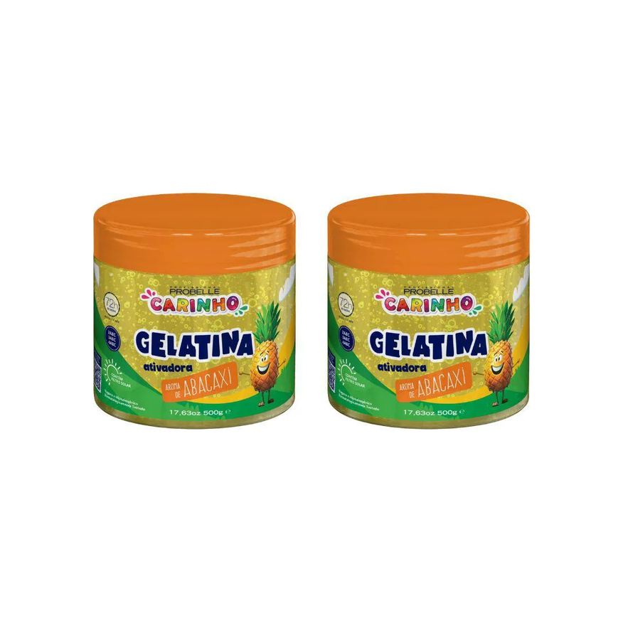 Probelle Gelatina Capilar Super Bonita 500g Carinho Abac 2un
