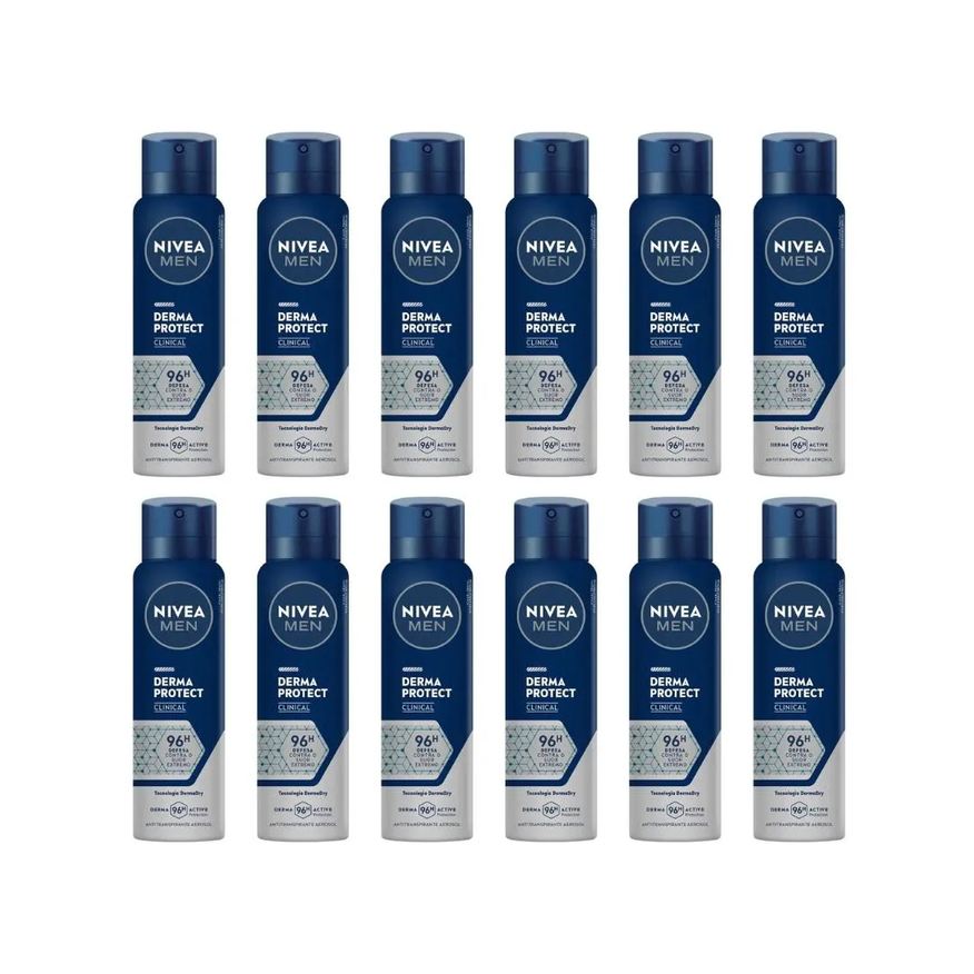 Nivea Desodorante Aero 150ml Masc Clinical Derma Protec - 12un