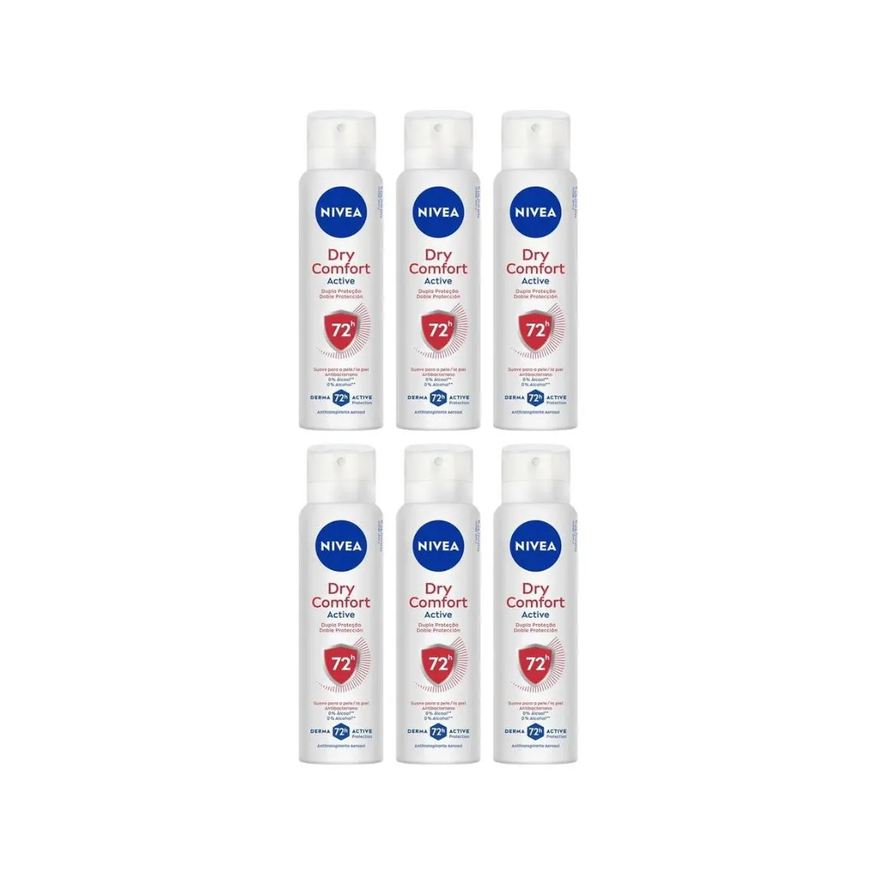 Nivea Desodorante Aero 150ml Fem Dry Comfort - Kit C / 6un