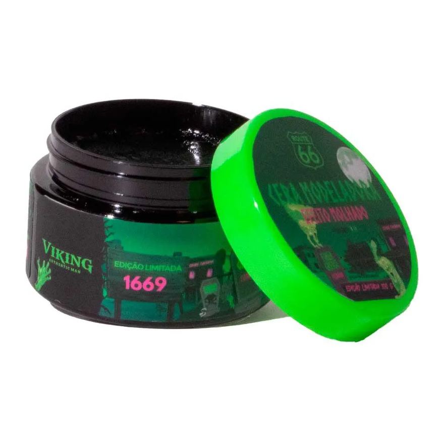 Viking Cera Modeladora Ghost Efeito Molhado Route 66 Filtro Uv 100g