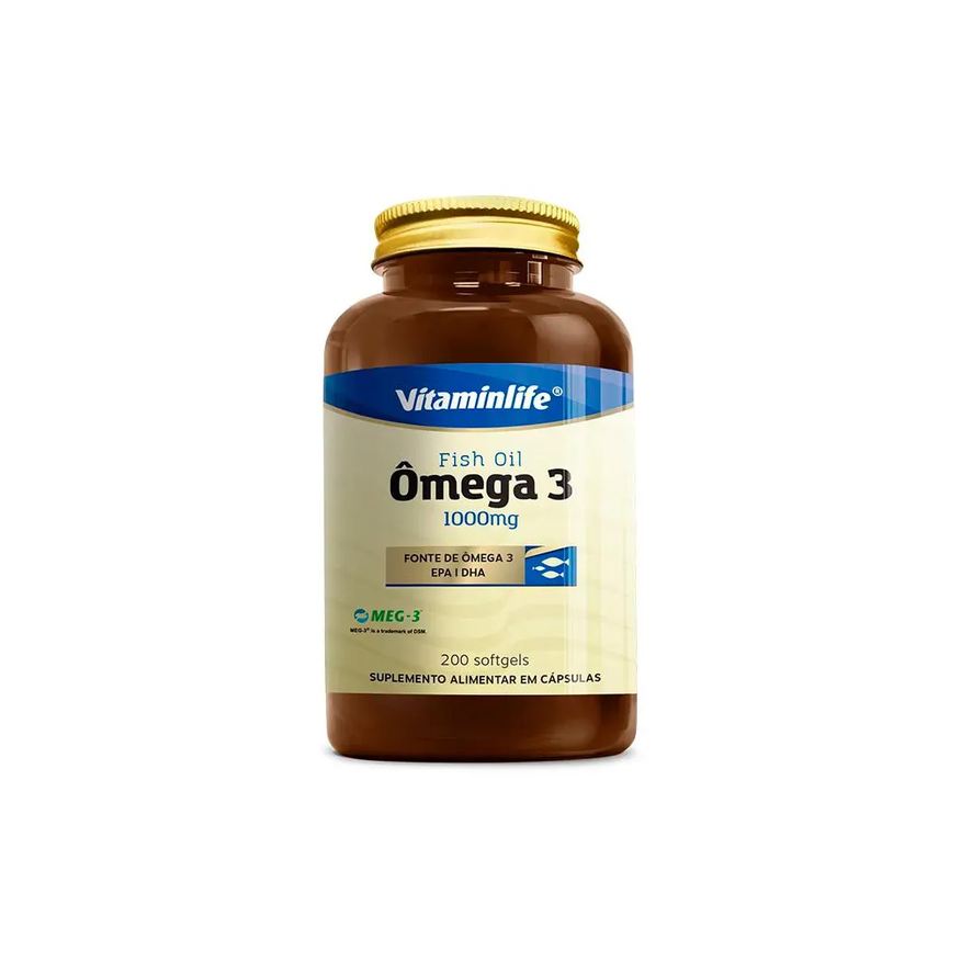 Vitaminlife Fish Oil Omega 3 1000mg (200 Cápsulas)