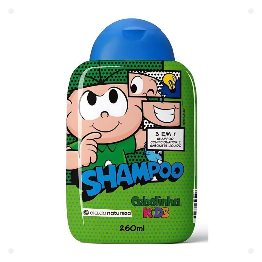 Cia da Natureza Shampoo 3 em 1 Cebolinha Kids 260ml