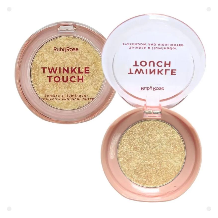 Ruby Rose Sombra e Iluminador Twinkle Touch Golden Daze Hb-m1004-2