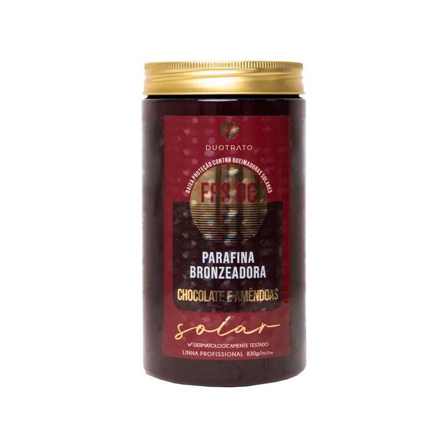 Duotrato Parafina Bronzeadora 830g - Chocolate e Amendoas