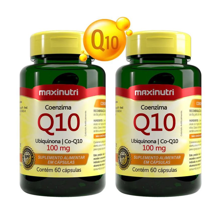 MAXINUTRI KIT 2 COENZIMA Q10 UBIQUINONA 100mg 60 CáPSULAS