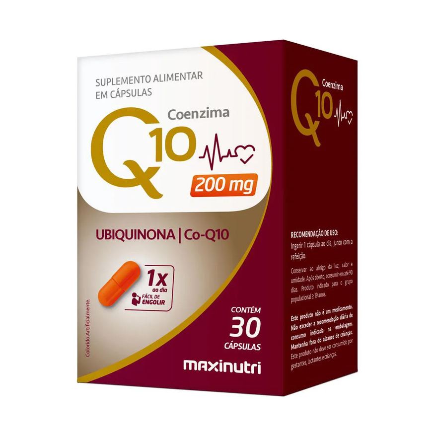 MAXINUTRI COENZIMA Q10 GOLD UBIQUINONA 200mg 30 CáPSULAS