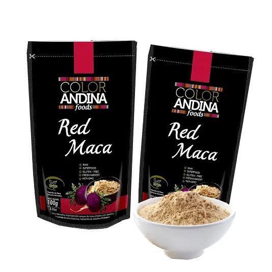 Color Andina Maca Peruana Red (vermelha), Food, 2 Standups de 100g