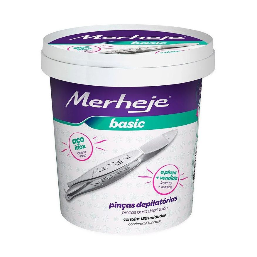 Merheje Pinça Basic Embalagem com 120 unidades