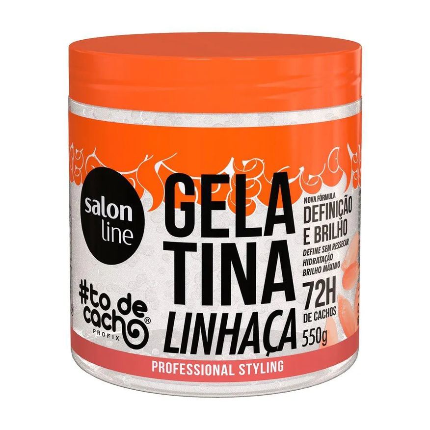 Salon Line Gelatina Capilar Tô de Cachos Linhaça 550g