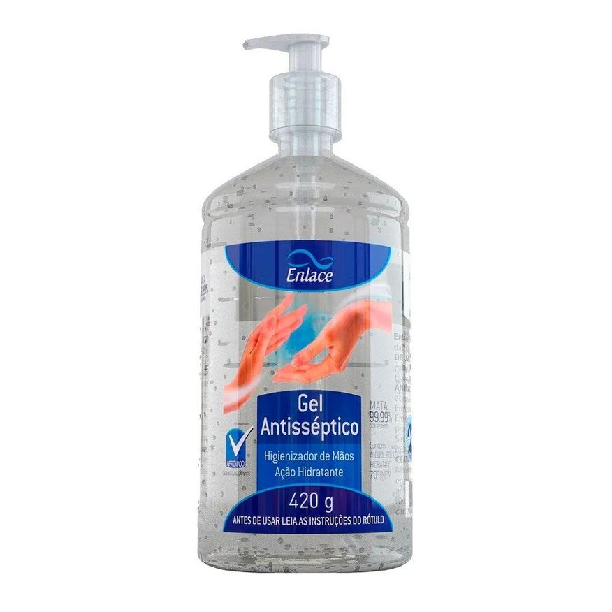 Enlace Gel Antisséptico 70% 420g - Embalagem com 6 unidades