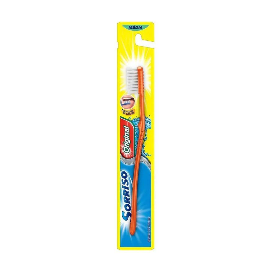 Sorriso Escova Dental Original Média Standard Embalagem 12 unidades
