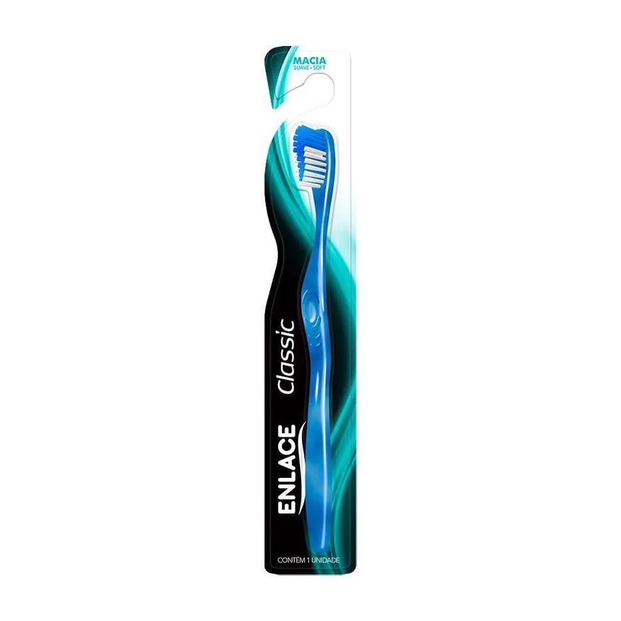 Enlace Escova Dental Classic Macia - Embalagem com 12 unidades