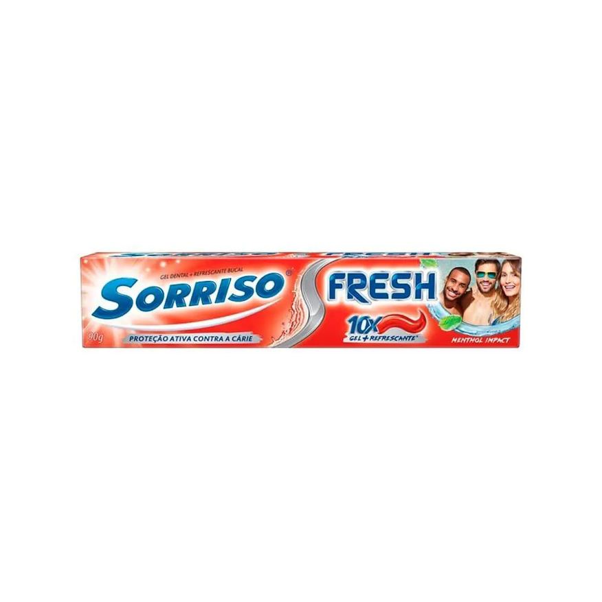 Sorriso Gel Dental Fresh Menthol Impact 90g 12 unidades