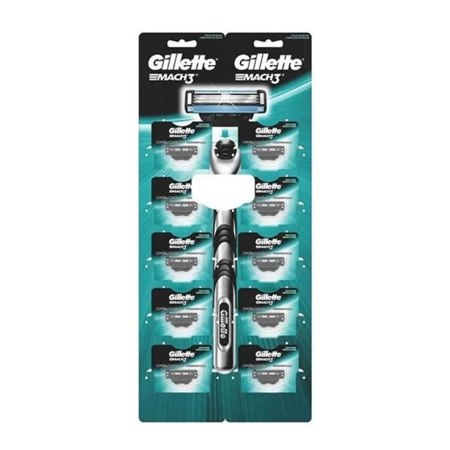 Gillette Carga Mach3 Regular Embalagem com 10 unidades