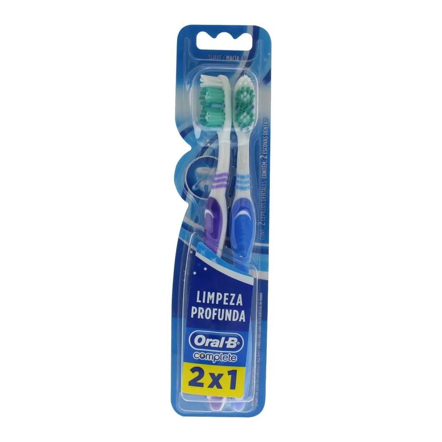 Oral-B Escova Dental Oral B Complete - Embalagem com 2 unidades