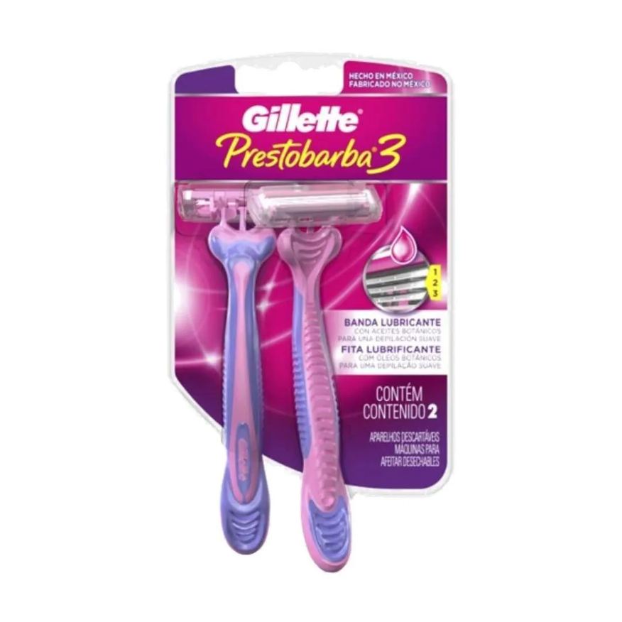 Gillette Aparelho Prestobarba 3 Feminino 12 Embalagens com 2 unidades