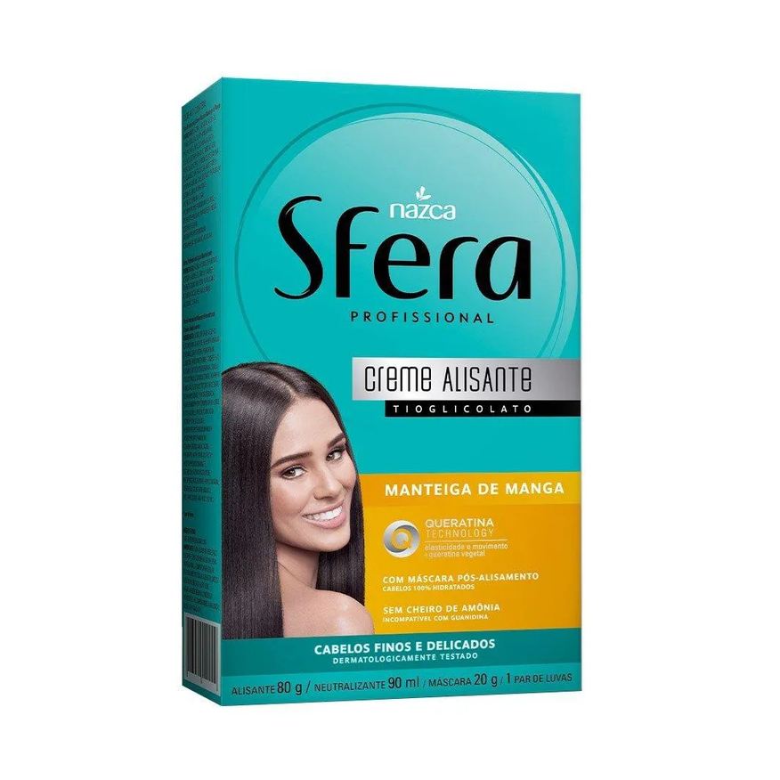 Sfera Alisante em Creme Manteiga de Manga/queratina