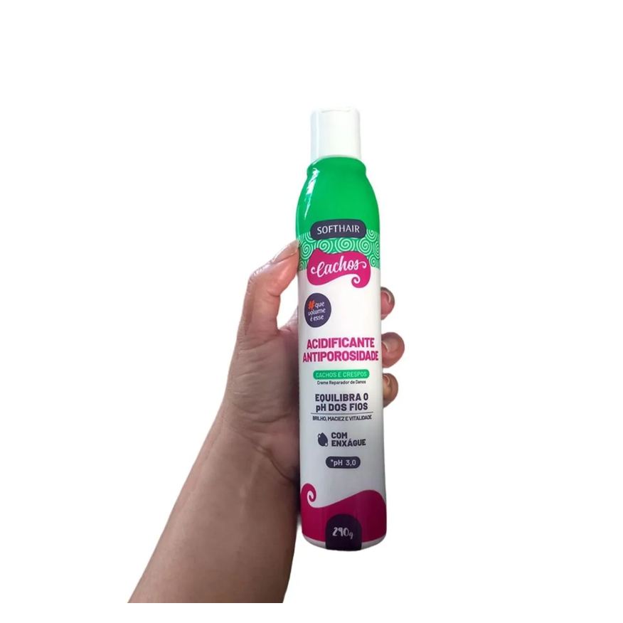 Soft Hair Creme Acidificante Antiporosidade para Cachos Mais Definidos