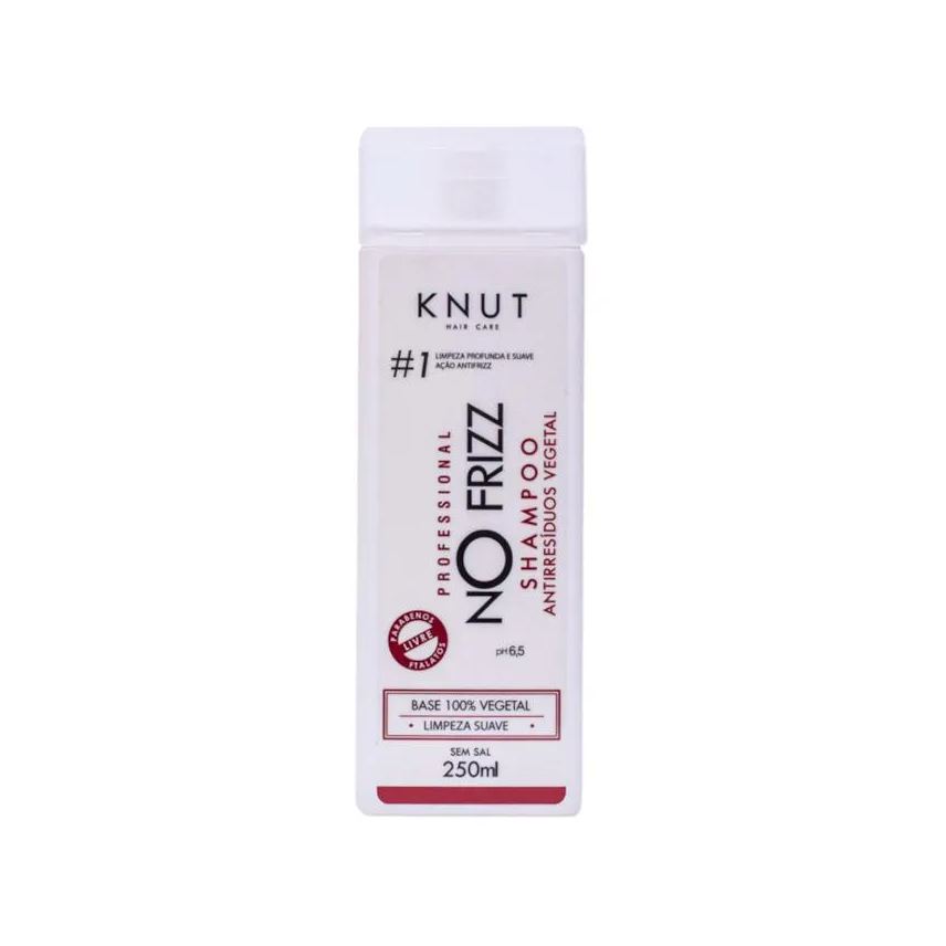 Knut No Frizz Shampoo Antiresiduos Vegetal 250ml