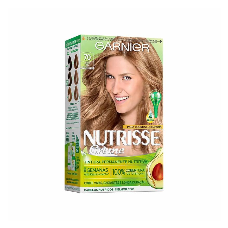 Nutrisse Tinta de Cabelo Permanente Creme - 70 Louro Mel