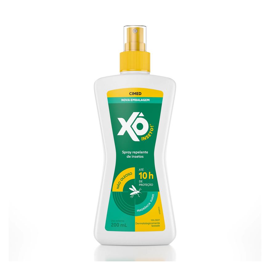 de Repelente Insetos Xô Inseto DEET Spray 200ml