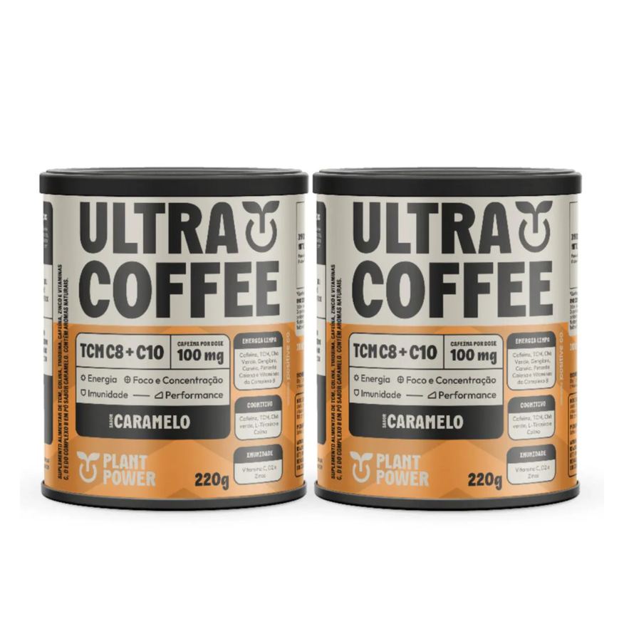 Plant Power 2x Ultra Coffee Caramelo 220g