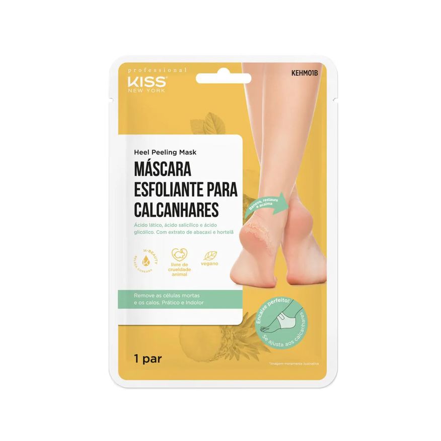 Esfoliante Máscara para Calcanhares - Kiss New York
