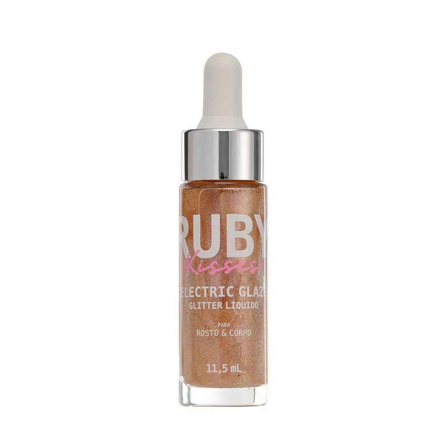 Ruby Kisses Glitter Liquido Electric Glaze - Bronze