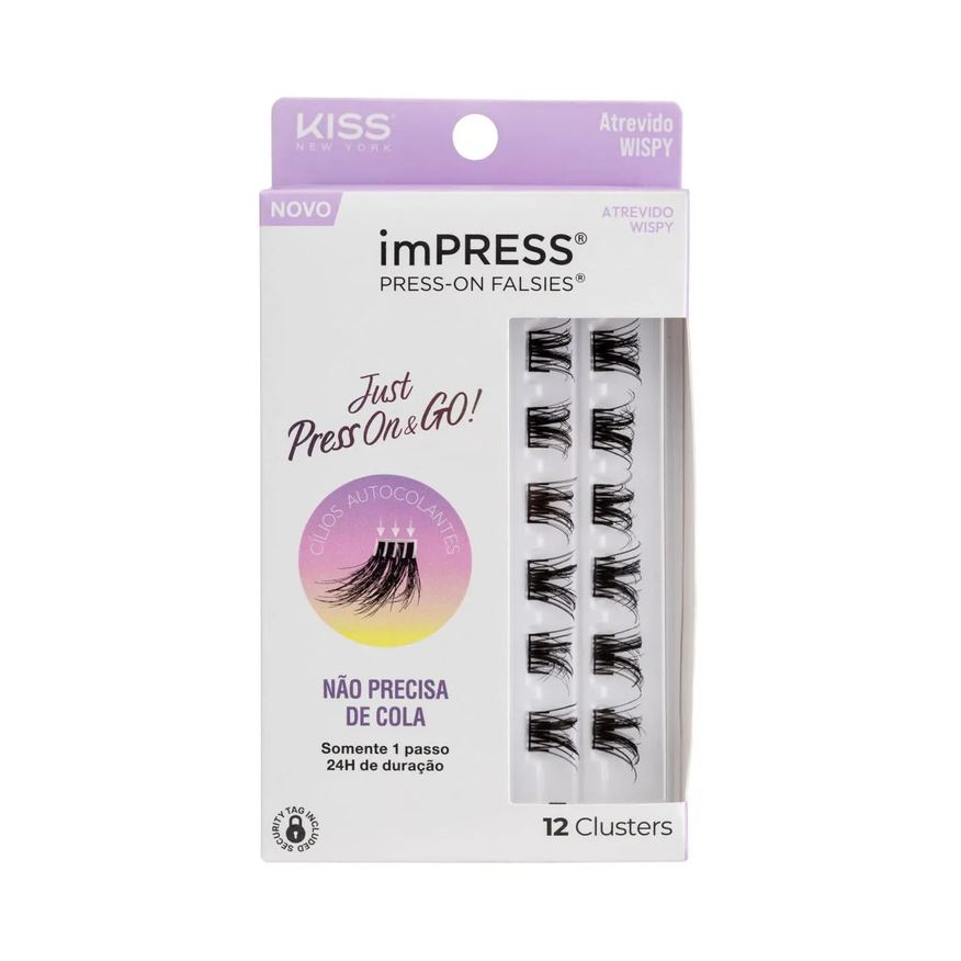 Kiss New York Cílios Postiços imPRESS Mini REFIL Atrevido Wispy