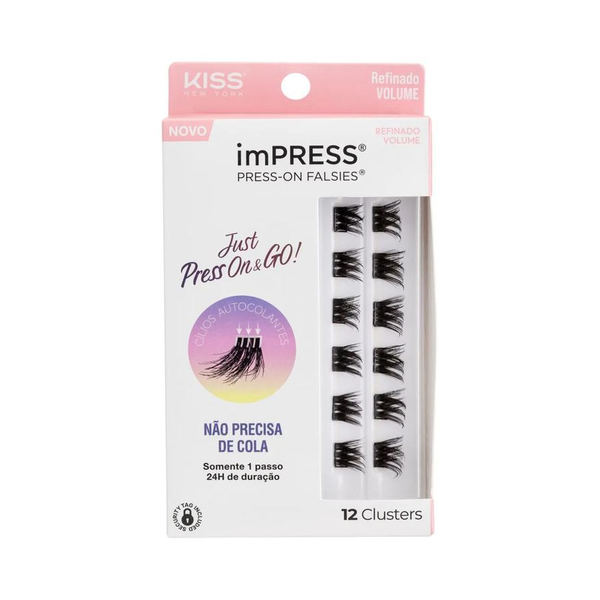 Kiss New York Cílios Postiços imPRESS Mini REFIL Refinado Volume