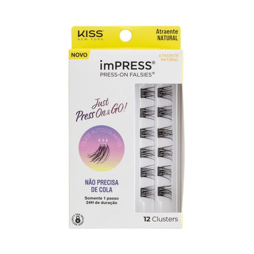 Kiss New York Cílios Postiços imPRESS Mini REFIL Atraente Natural