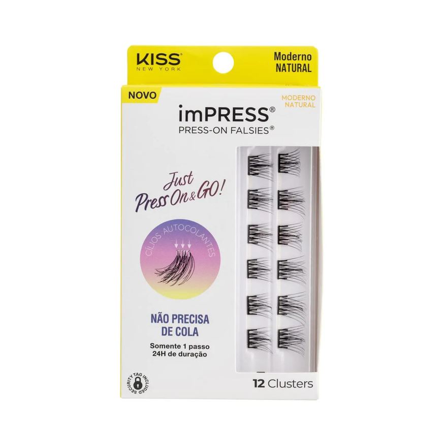 Kiss New York Cílios Postiços imPRESS Mini REFIL Moderno Natural