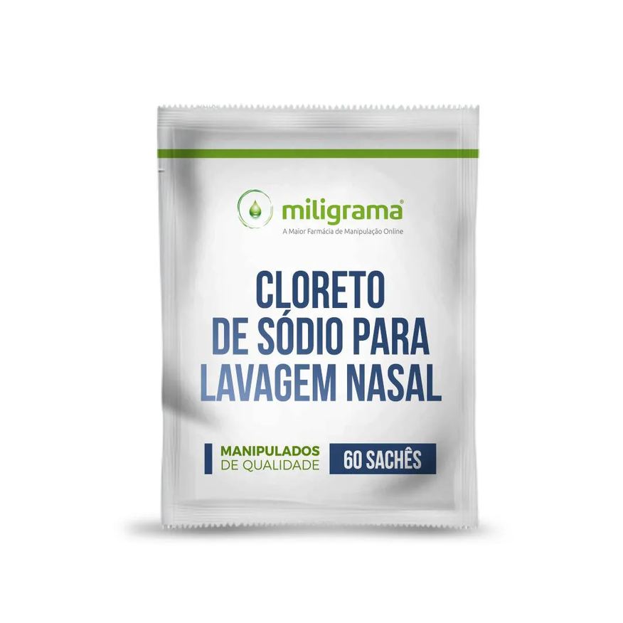 Miligrama Cloreto de Sódio para Lavagem Nasal 60 Sachês