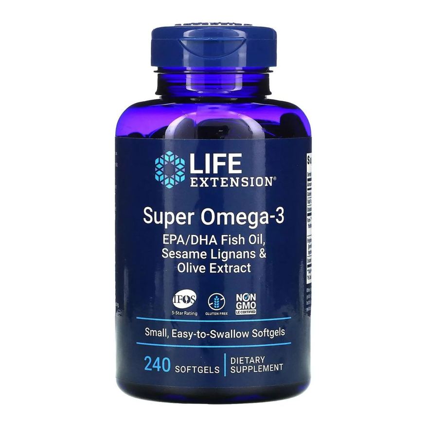 Life Extension Super Omega-3 Epa/dha 240 Softgels