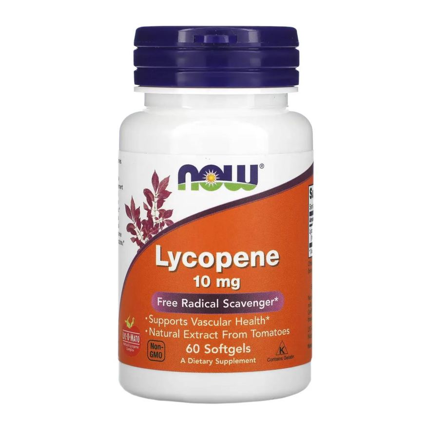 Now Foods Licopeno 10mg 60 Softgels