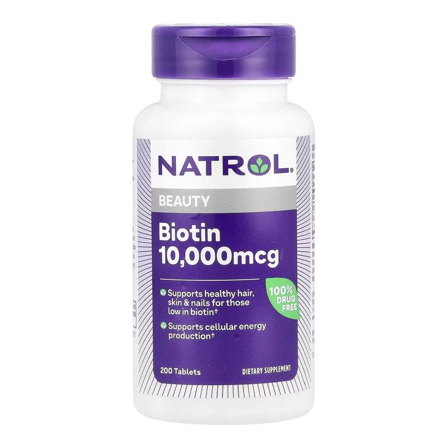 Natrol Biotina 10.000mcg 200 Tabletes