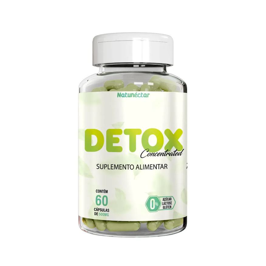 Natunéctar Detox Concentrated Suplemento Alimentar Natunectar 500mg - 60 Cápsulas