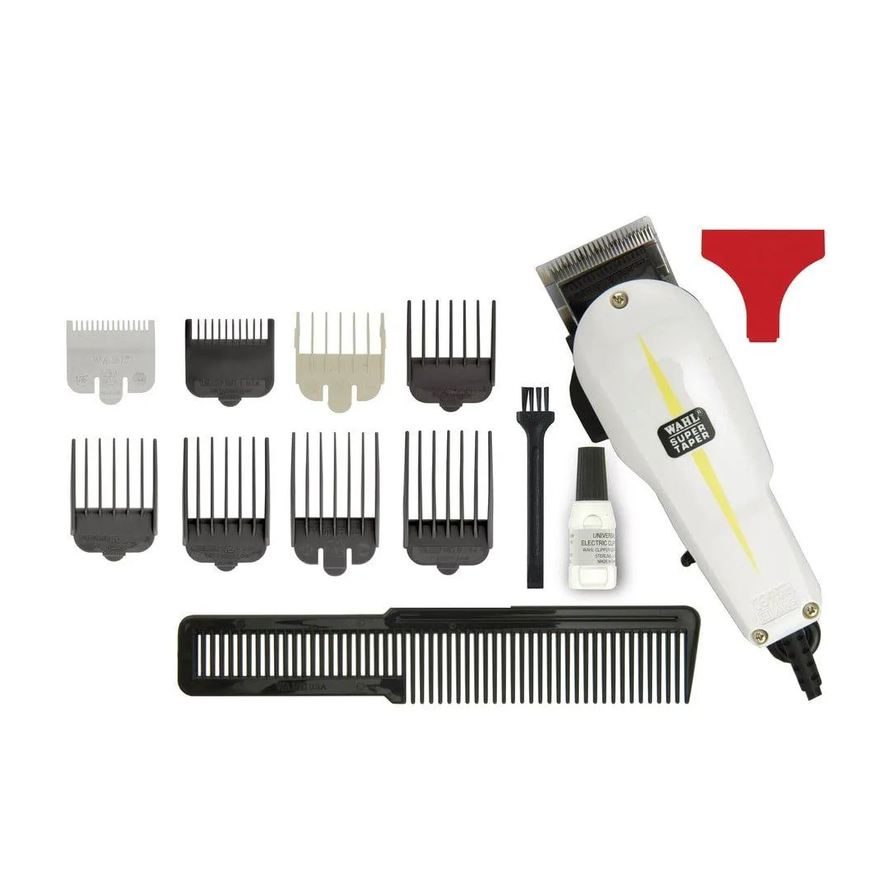 WAHL MáQUINA DE CORTAR CABELO SUPER TAPER PROFISSIONAL COM 8 PENTES DE CORTE 110