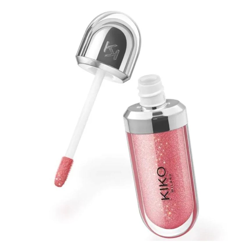 Kiko Milano 3d Hydra Lipgloss 17 Acabamento Glitter Cor Rosa